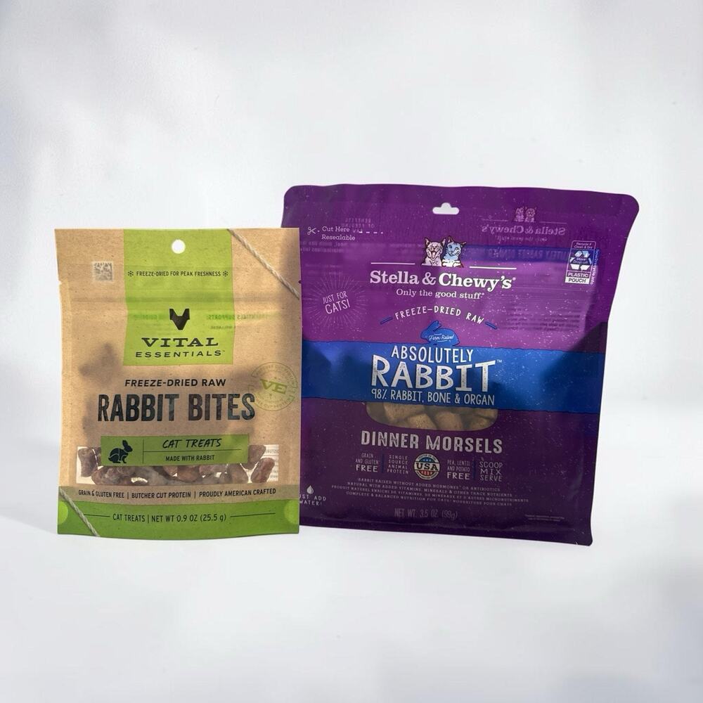 Stella & Chewy Freeze-Dried Raw Absolutely Rabbit Cat Dinner Morsels & Treats